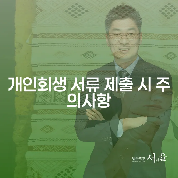 개인회생 서류 제출 시 주의사항과 성공적인 신청을 위한 방법은?