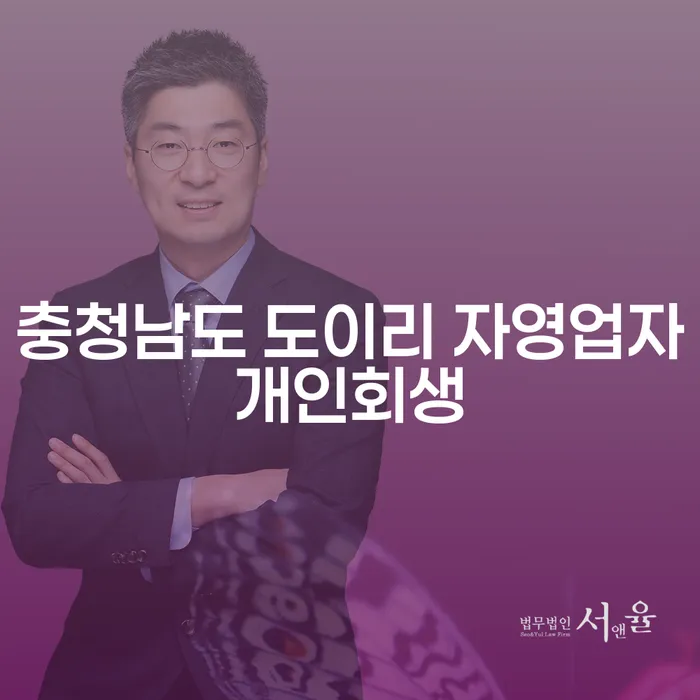 충청남도 도이리 자영업자개인회생: 경제적 어려움에서 벗어나는 방법은 무엇일까요?